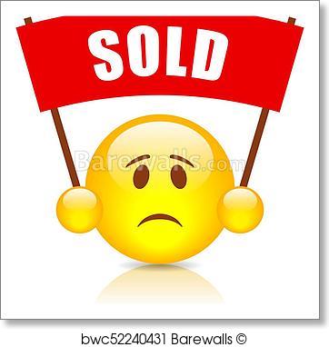 362x382 Art Print Of Sold Vector Banner Barewalls Posters Amp Prints