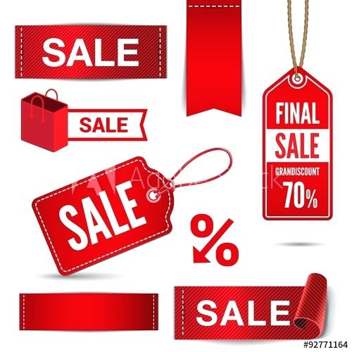500x500 Sold Banner Clip Art Sale Banners Badges Stickers Labels Vector