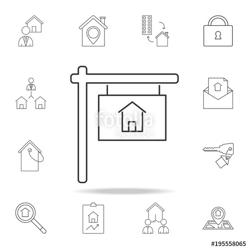 500x500 Sold Vector Icon, House Sold Out Symbol. Set Of Sale Real Estate