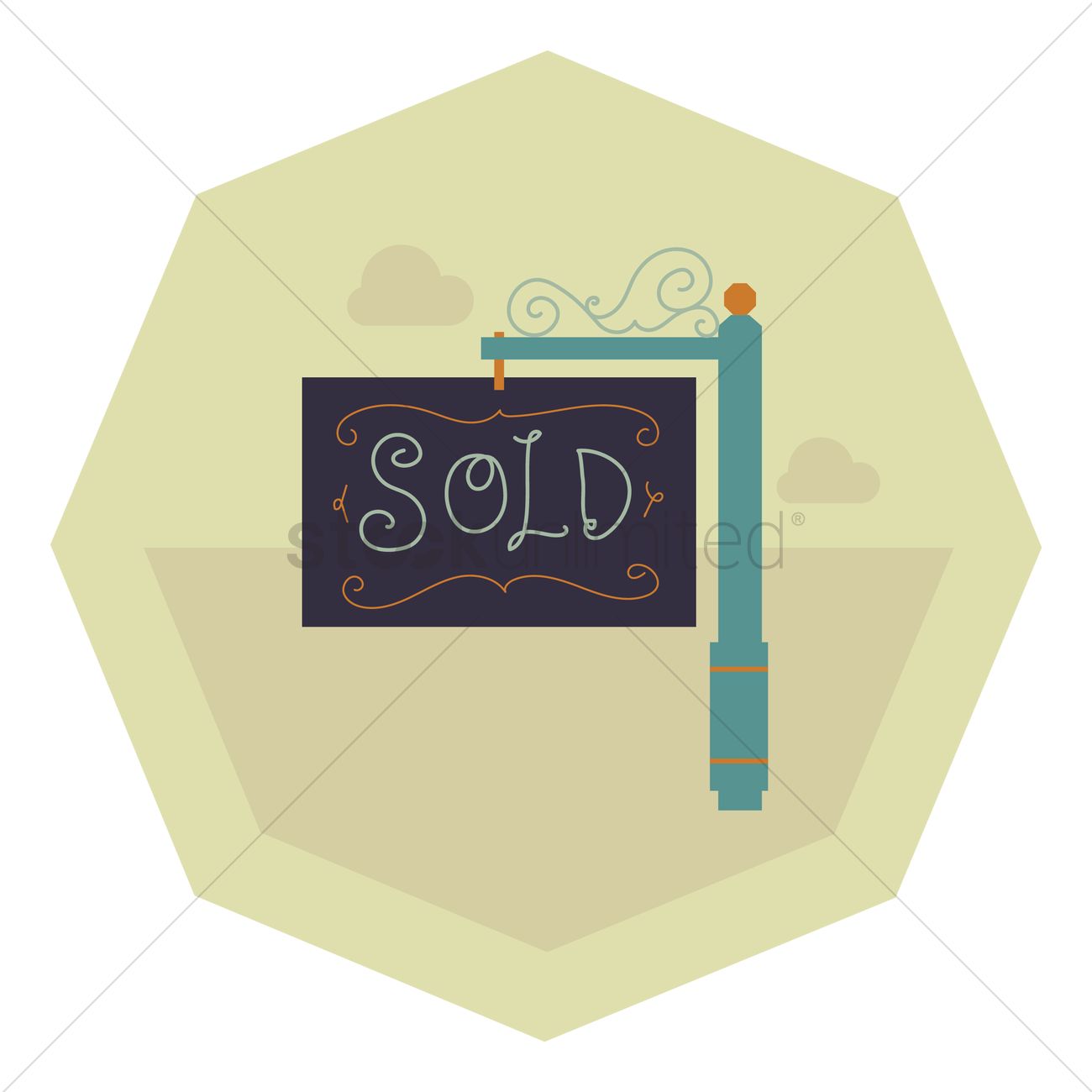 1300x1300 Free Sold Vector Image