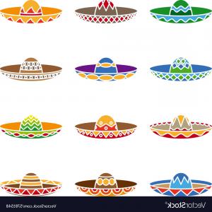 300x300 Set Of Mexican Sombrero Hat Vector Rongholland