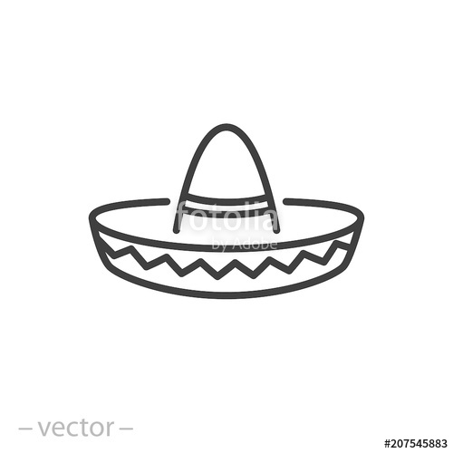 500x500 Sombrero Vector Icon Stock Image And Royalty Free Vector Files On