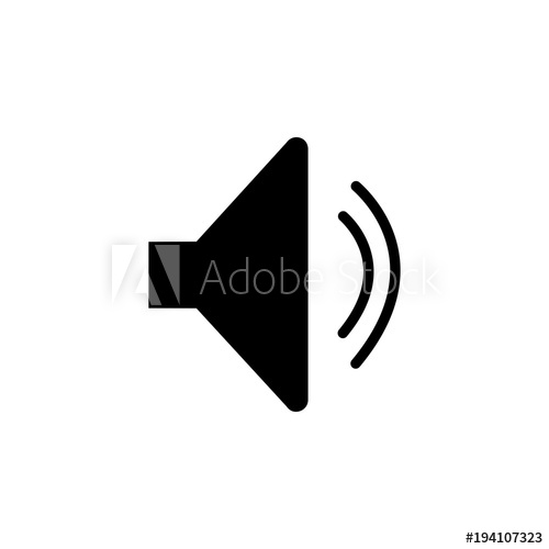 500x500 Sound Icon, Speaker Icon. Sound Vector Icon, Music Volume Symbol