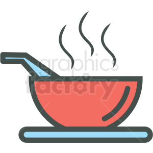 300x300 Royalty Free Bowl Of Soup Vector Icon 406447 Icon