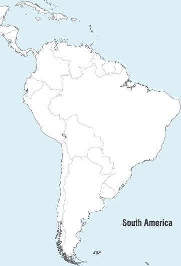 361x530 South America Map Vector Free Vector In Adobe Illustrator Ai ( .ai