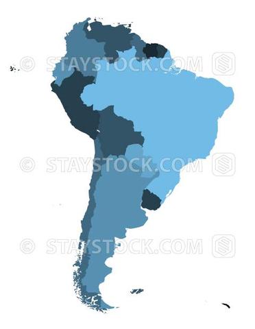 372x480 South America Map Vector Staystock