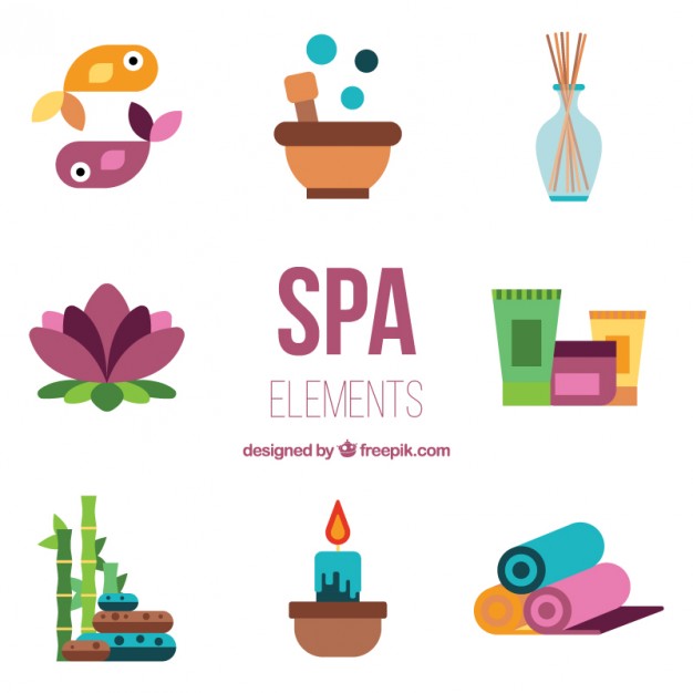 626x626 Flat Beauty Accessories Of Spa Vector Free Download