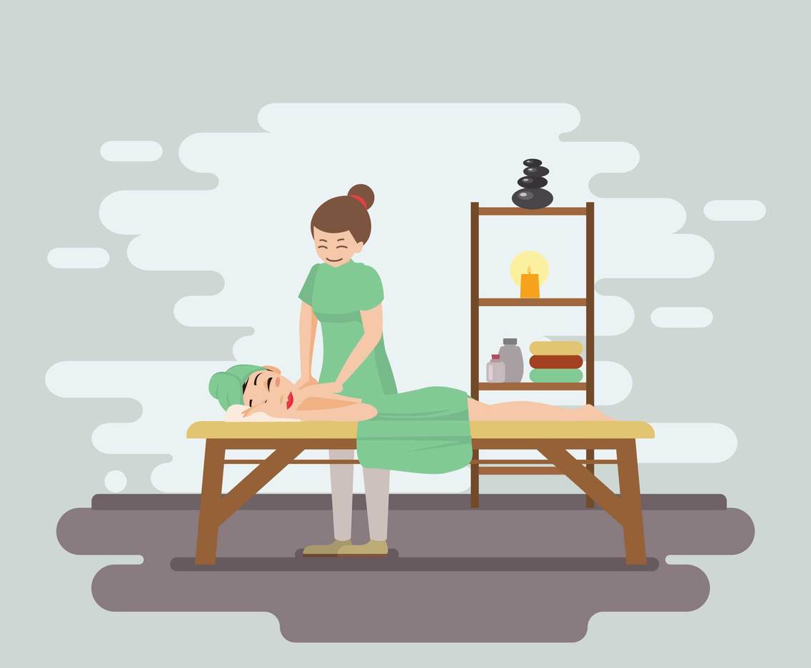 1136x936 Women At The Spa Vector Vector Art Amp Graphics