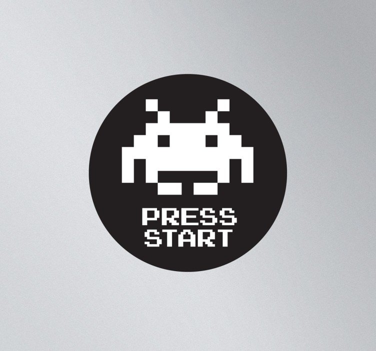 752x703 Space Invader Laptop Sticker
