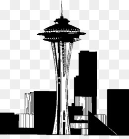 260x280 Space Needle Image Silhouette Architecture Vector Graphics