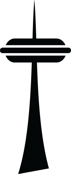 246x600 Space Needle Rocket Clipart