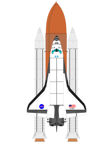 386x500 Space Shuttle Vector Illustration Public Domain Vectors