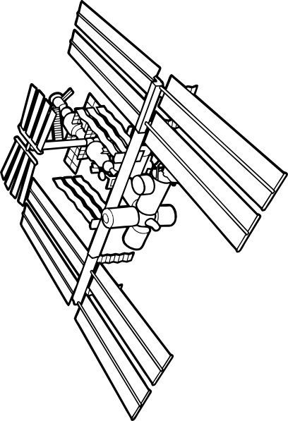 408x597 International Space Station Clip Art Free Vector 4vector