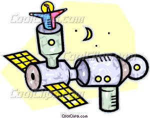 300x236 Space Station Vector Clip Art