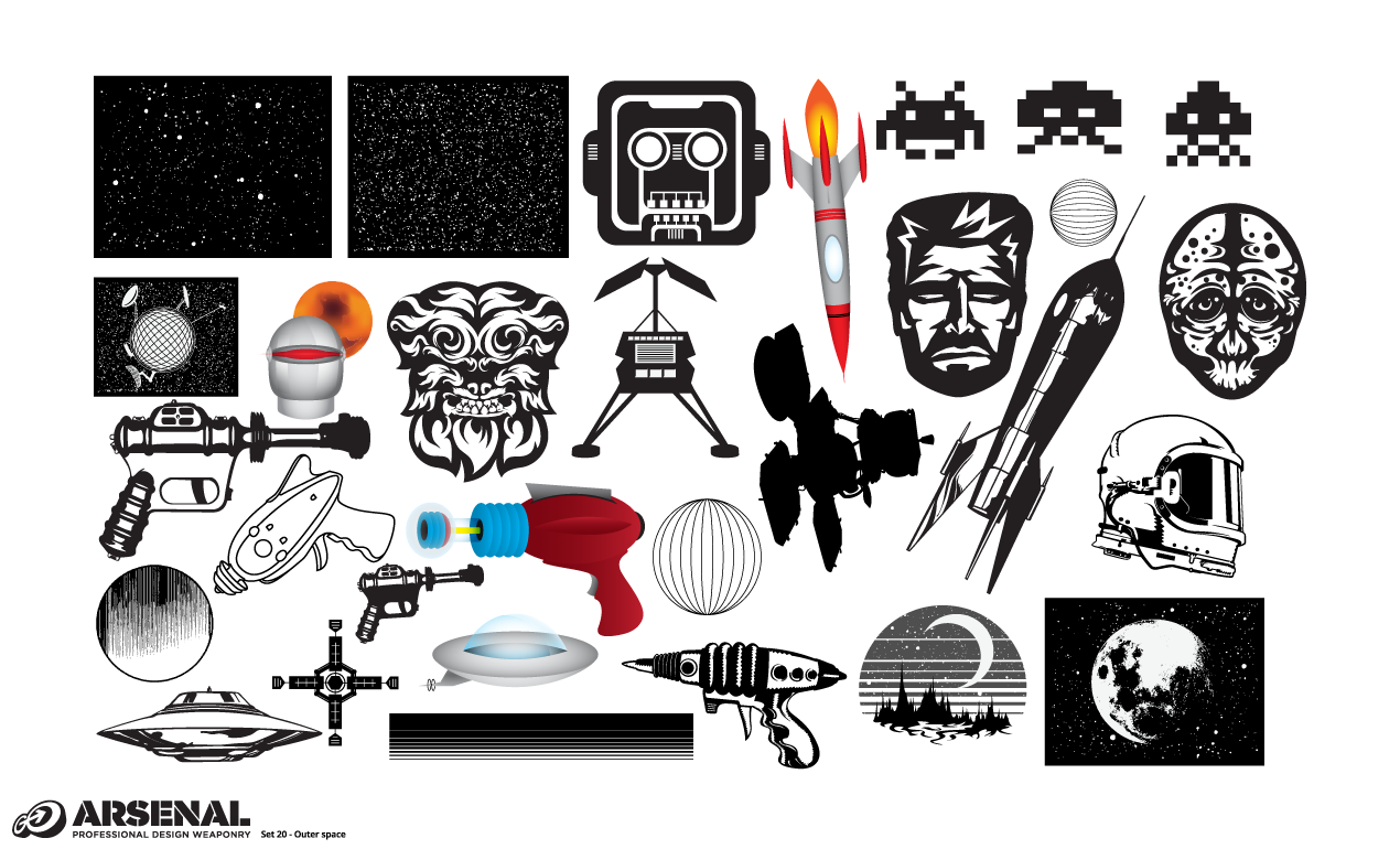 1270x770 Outer Space Vector Pack