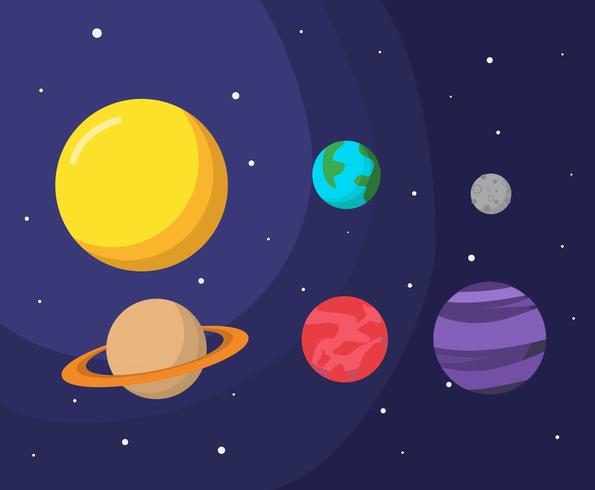 595x490 Planet And Space Vector