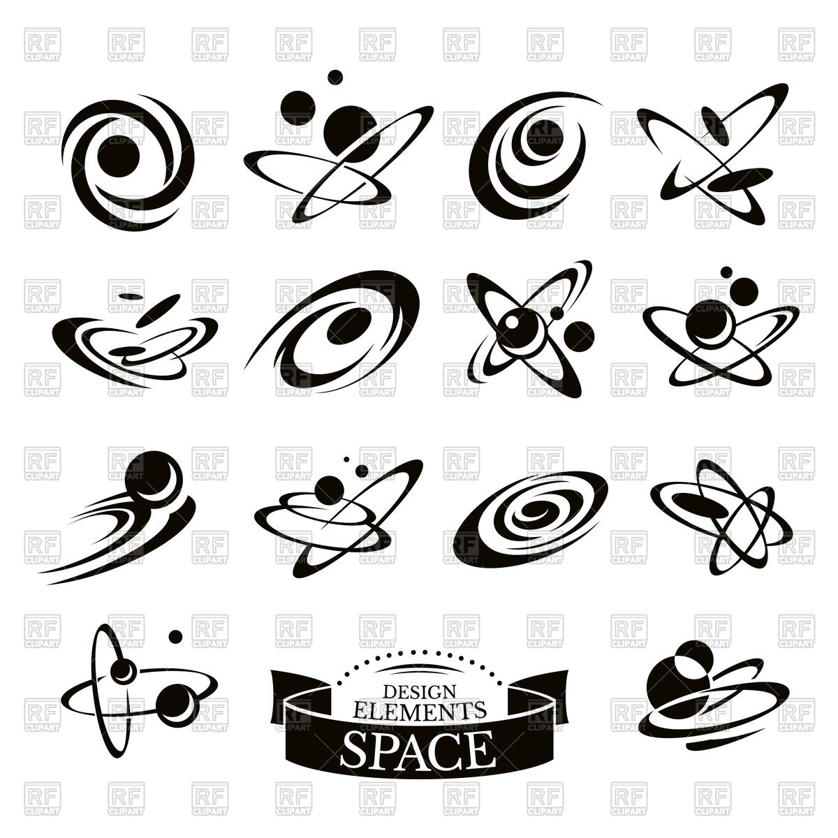 1200x1200 Space Icons Vector Image Vector Artwork Of Icons And Emblems