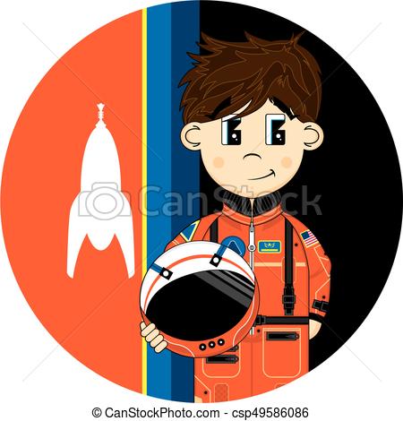 450x470 Spaceman And Spaceship. Cute Cartoon Spaceman Astronaut With