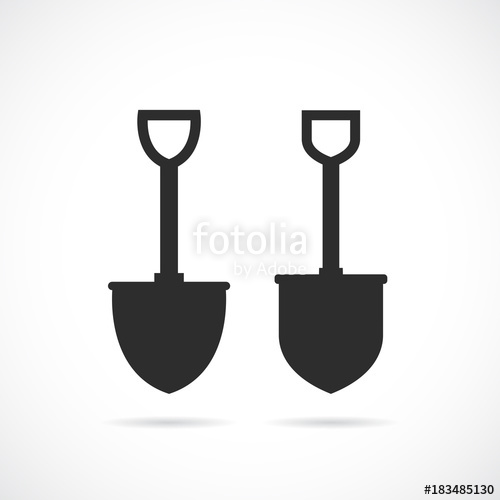 500x500 Two Spade Vector Illustration Stock Image And Royalty Free Vector