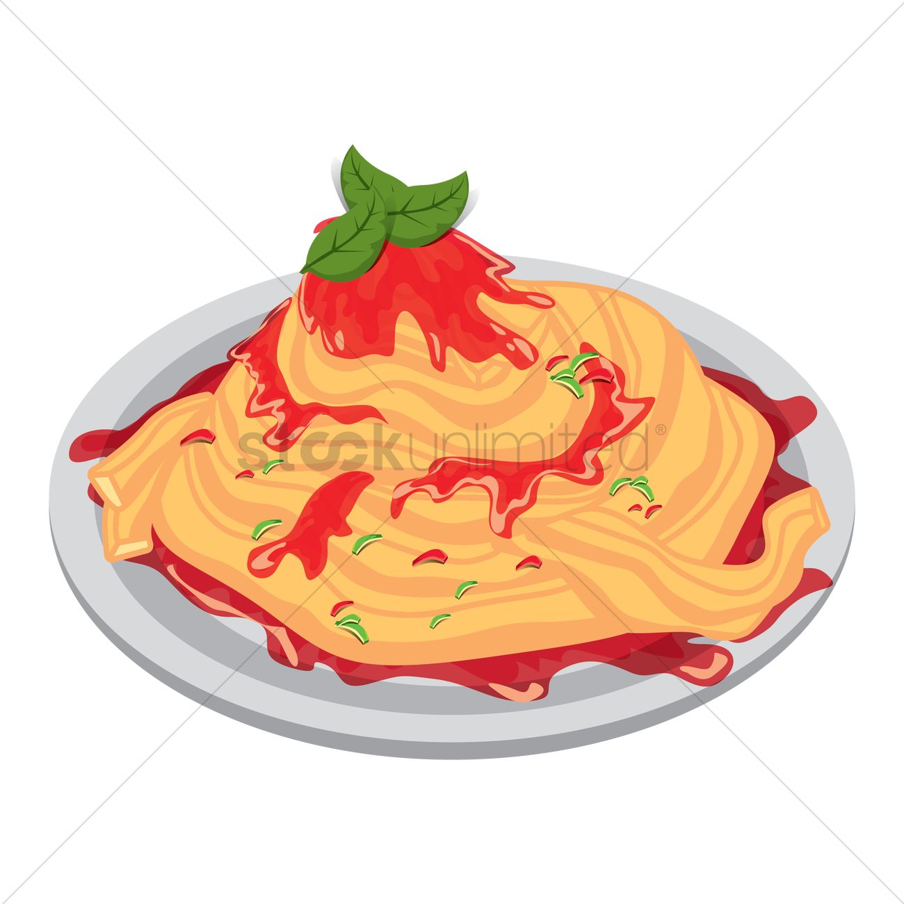 1300x1300 Spaghetti Vector Image