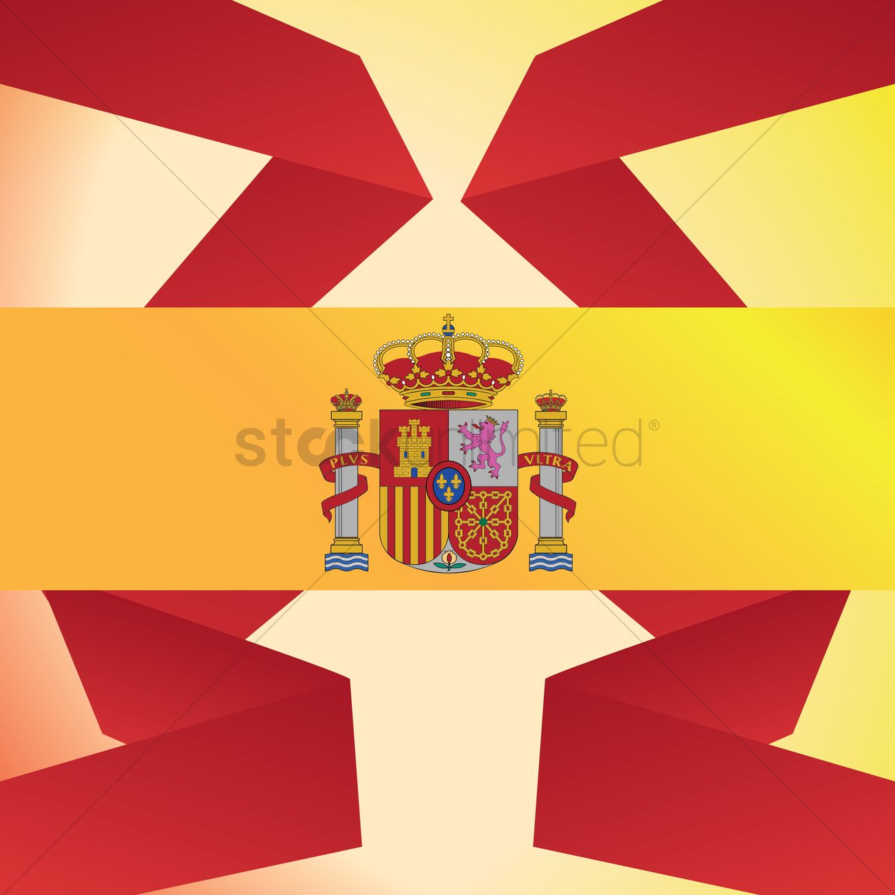 1300x1300 Spain Flag Vector Image