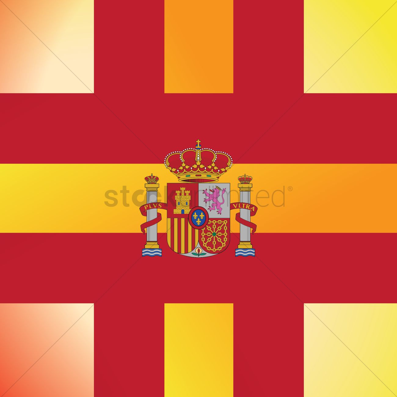 1300x1300 Spain Flag Vector Image