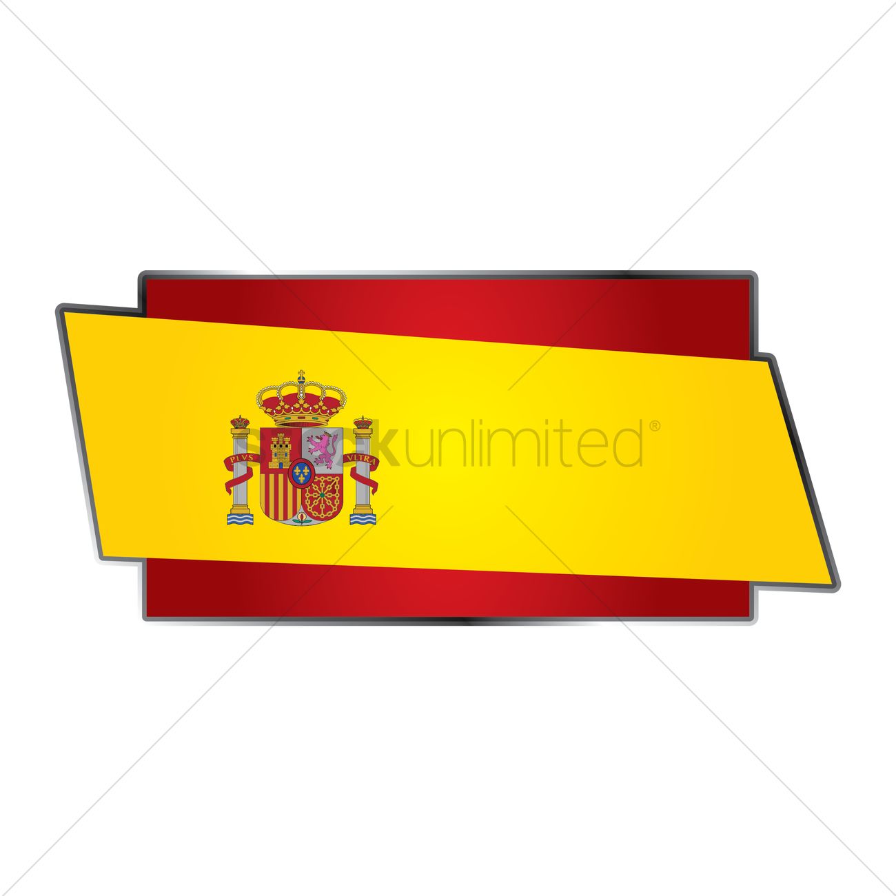 1300x1300 Spain Flag Vector Image