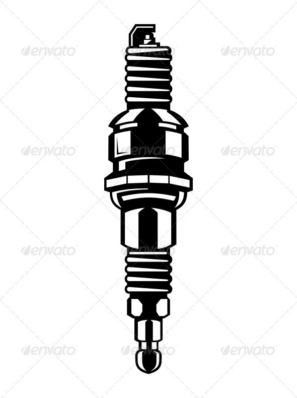 590x790 Spark Plugs Vector Set Tattoo Ideas Spark Plug