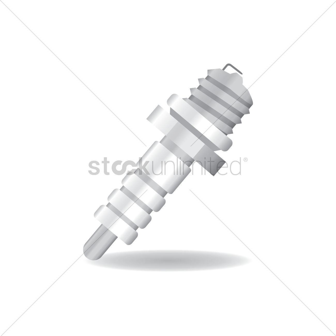 1300x1300 Spark Plug Vector Image