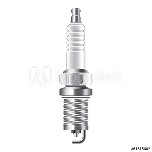 500x500 Spark Plug Vector Illustration