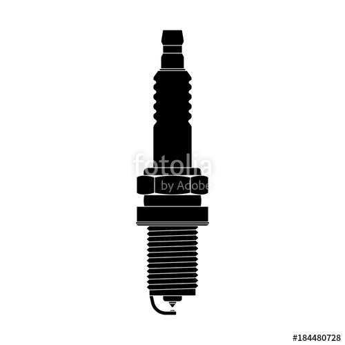 500x500 Spark Plug. Vector Illustration Stock Image And Royalty Free