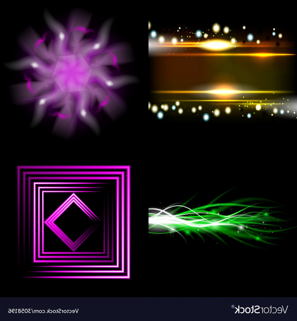 1200x1296 Set Of Blurry Abstract Lines Light Effect Sparkle Vector Orangiausa