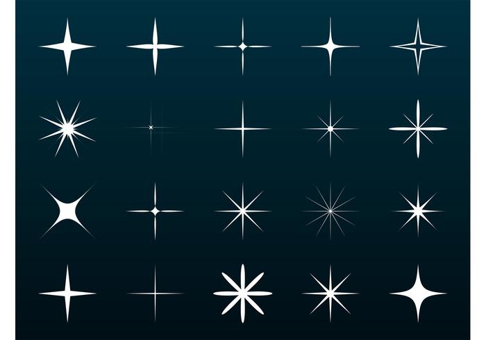 700x490 Vector Sparkles Set