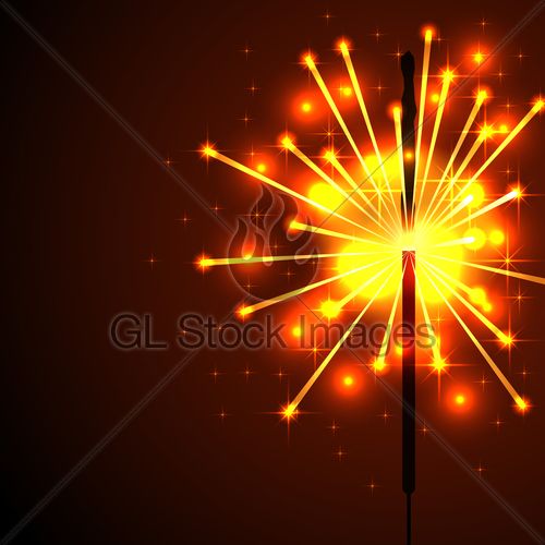 500x500 Sparkler Positive Sparks Vector Background, Bengal