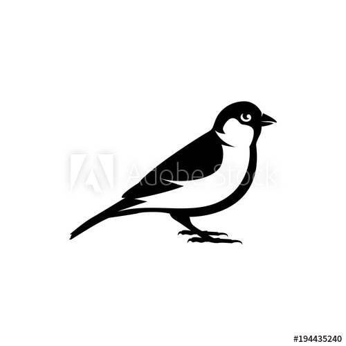500x500 Sparrow Vector Silhouette