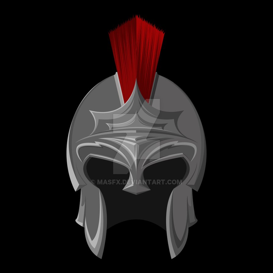 894x894 Spartan Helmet Vector By Masfx
