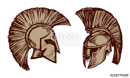 Spartan Helmet Vector at GetDrawings | Free download