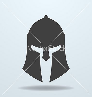 380x400 Icon Of Ancient Greek Roman Spartan Helmet Vector Tatuajes