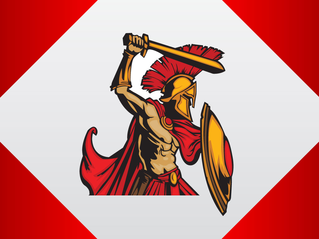 1024x768 Spartan Warrior Vector