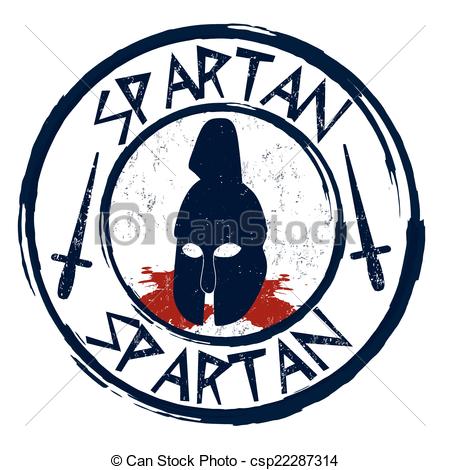 450x470 Spartan Stamp. Spartan Grunge Rubber Stamp On White Background