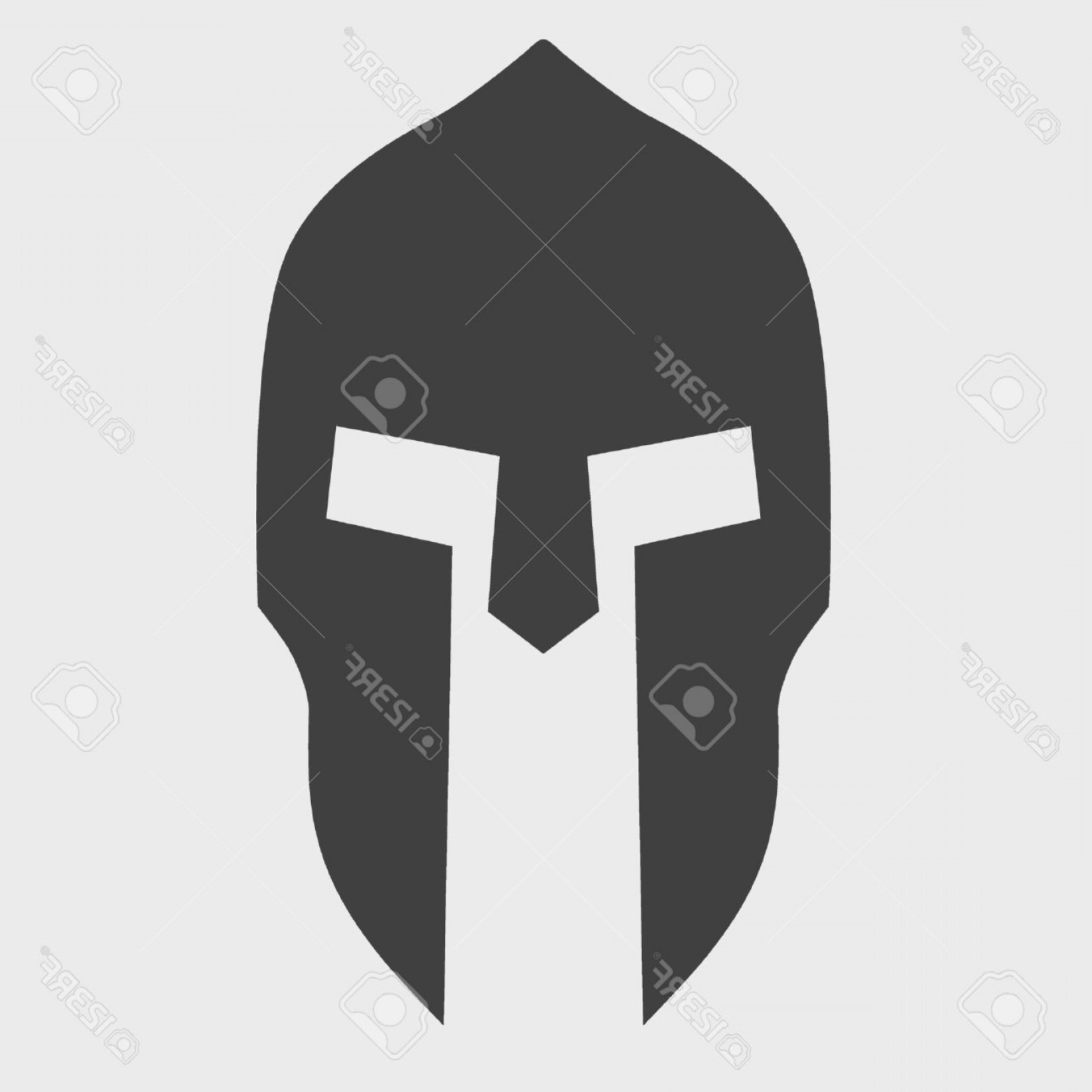 1560x1560 Black And White Spartan Helmet Vector Sohadacouri