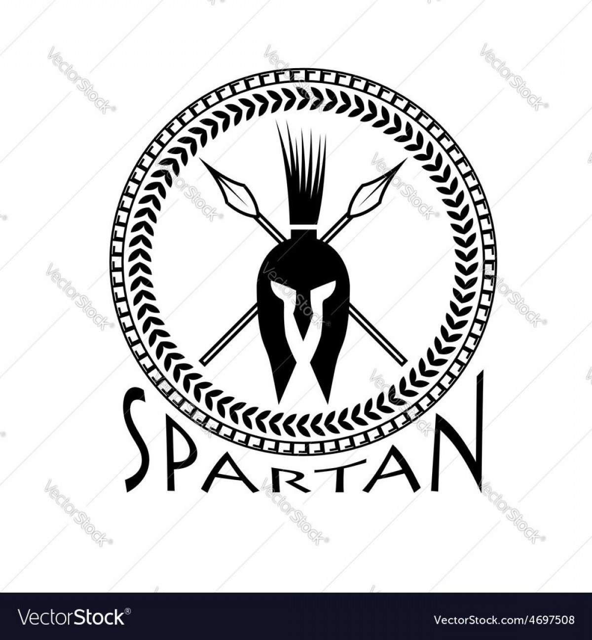1200x1296 Top Spartan Helmet With Spears And Shield Vector Design Rongholland