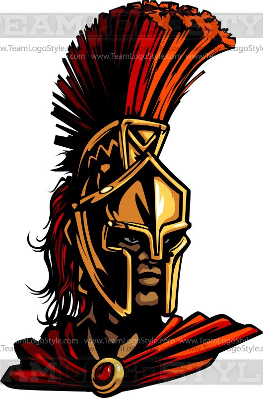 530x800 Vector Spartan Head