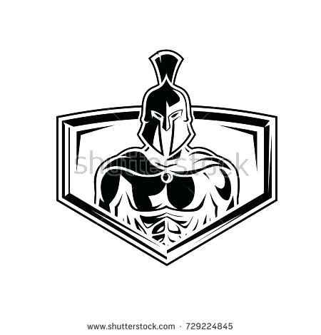 450x470 Spartan Logo Clip Art Download Spartan Basketball Illustration