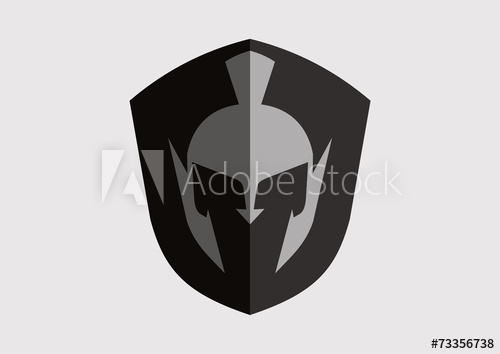 500x354 Spartan Antiques Roman Shield Helmets War Vector Logo Vector