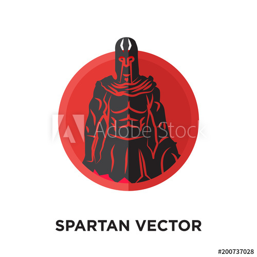 500x500 Spartan Vector Logo Isolated On White Background For Your Web