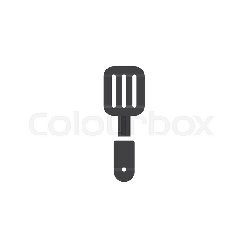 800x800 Kitchen Spatula Vector Icon. Filled Flat Sign For Mobile Concept