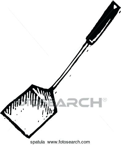 392x470 Spatula Drawing Spatula Search Clip Art Illustration Murals