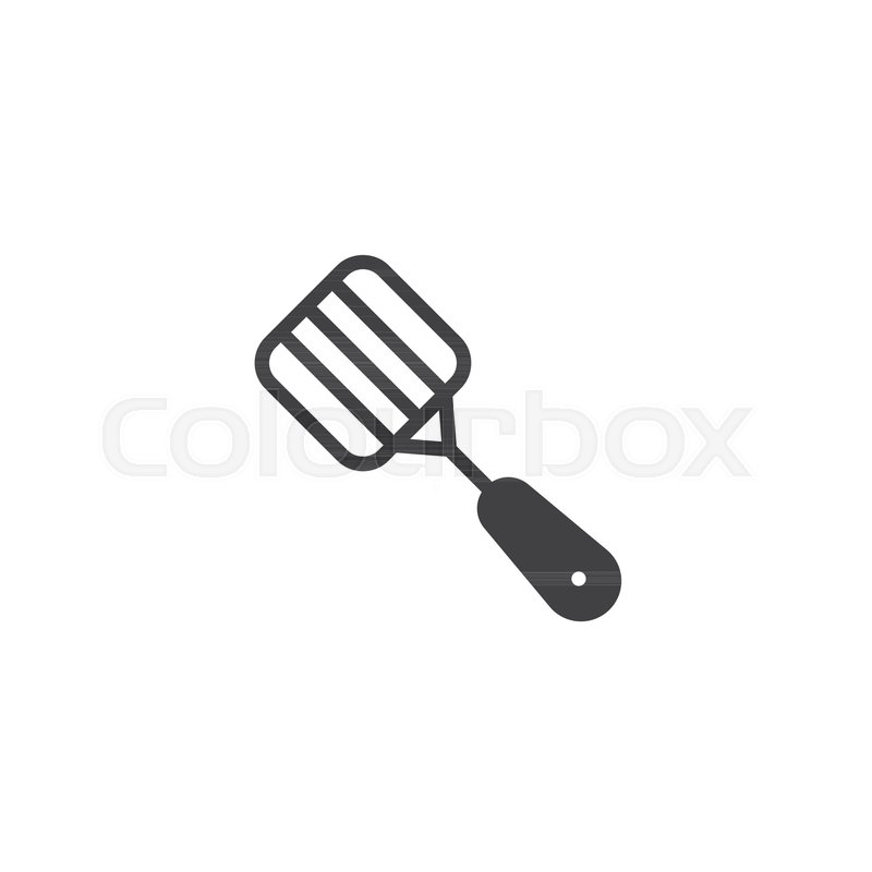 800x800 Spatula Vector Icon. Filled Flat Sign For Mobile Concept And Web