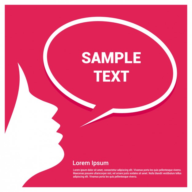 626x626 Speech Bubble Template With Girl Vector Free Download